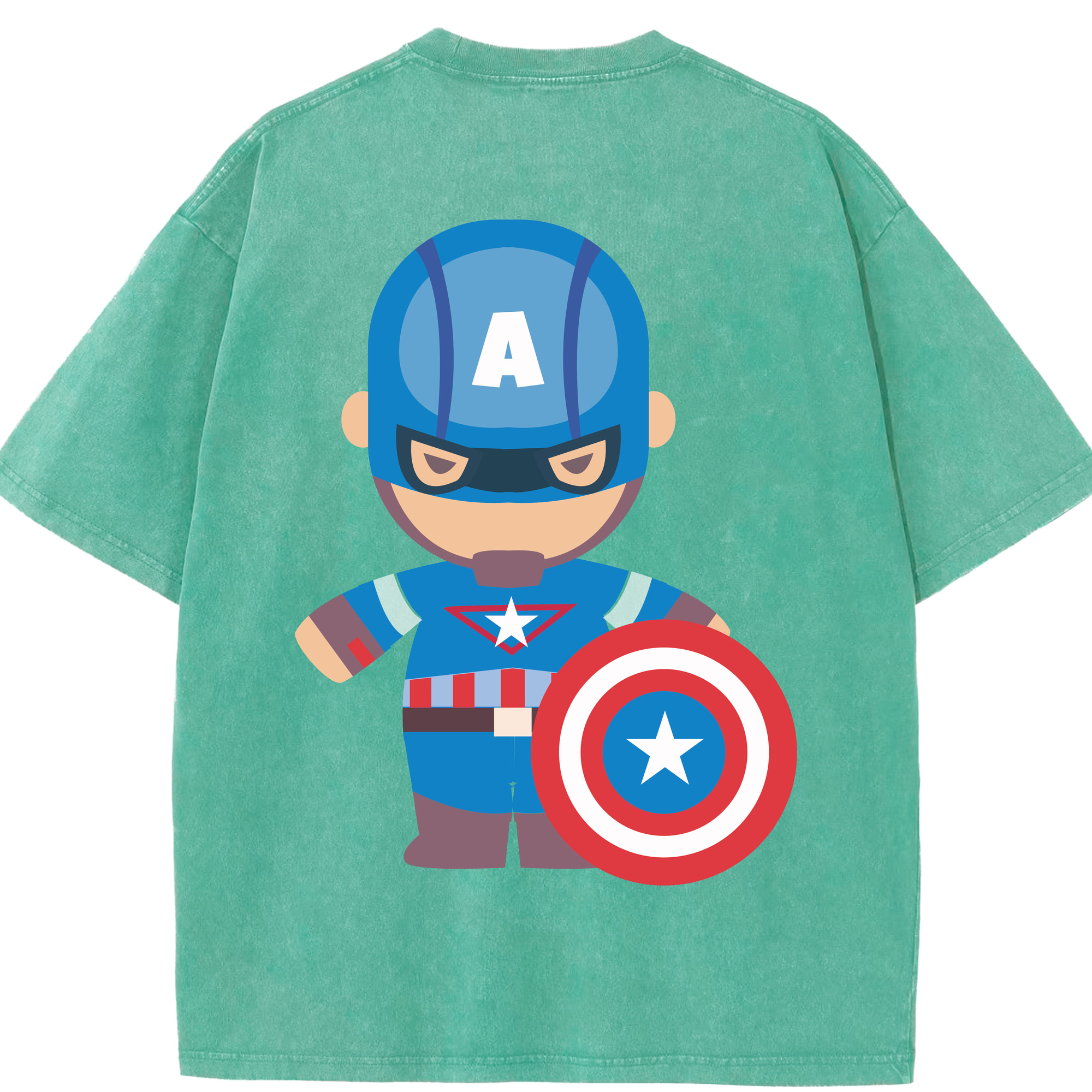 （画像用） アベンジャーズ The Avengers 綿100% ヴィンテージ風 半袖Tシャツ（背面プリント）